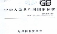 GBT9115-2010對焊鋼制管法蘭